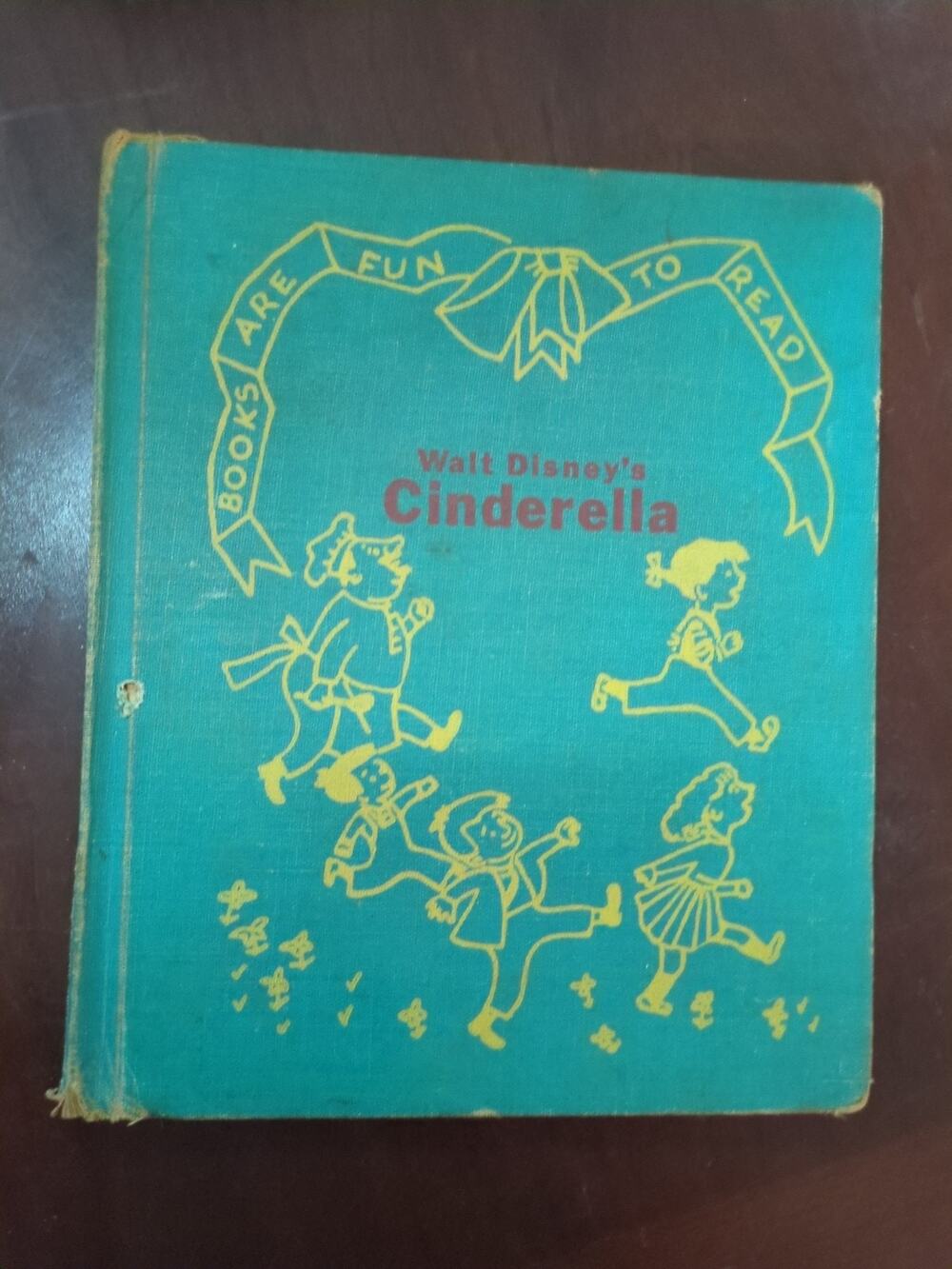 Vintage Original 1950 Little Golden Book Walt Disney's Cinderella